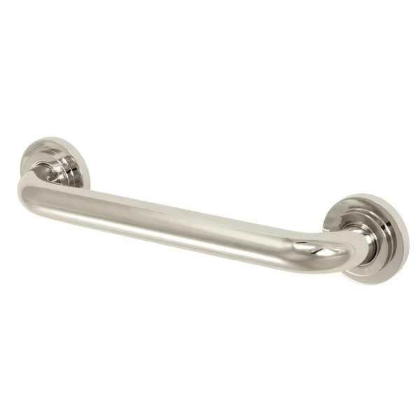 14-13/16" L, Contemporary, Brass, Grab Bar, Polished Nickel, Manhattan, Mfr#: DR414126