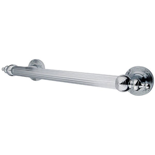 16" L, Contemporary, Aluminum, Brass, Grab Bar, Polished Chrome, Templeton, Mfr#: DR710121