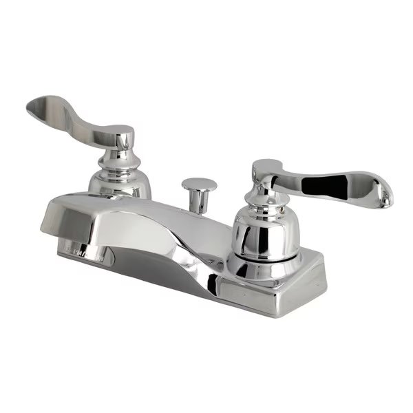 FB201NFL 4-Inch Centerset Bathroom Faucet with Plastic Pop-Up, Nuwave French, Mfr#: FB201NFL