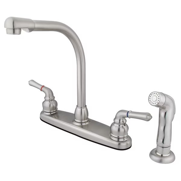 FB758SP 8-Inch Centerset Kitchen Faucet with Sprayer, Americana, Mfr#: FB758SP