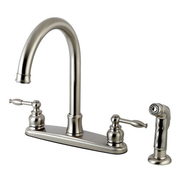 FB7798KLSP 8-Inch Centerset Kitchen Faucet with Sprayer, Knight, Mfr#: FB7798KLSP