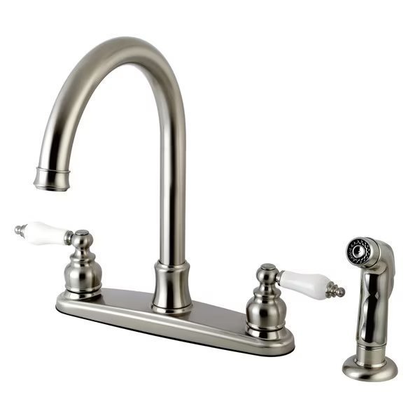 FB7798PLSP 8-Inch Centerset Kitchen Faucet with Sprayer, Victorian, Mfr#: FB7798PLSP