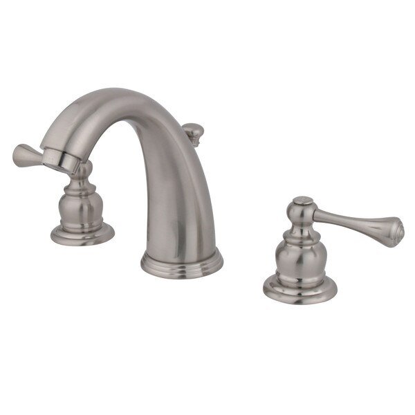Widespread Bathroom Faucet, Brushed Nickel, Kingston Brass, Mfr#: GKB988BL