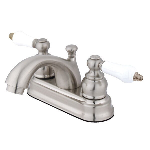 4" Centerset Bathroom Faucet, Brushed Nickel, Kingston Brass, Mfr#: KB2608PL