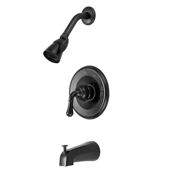 Tub and Shower Faucet, Matte Black, Wall Mount, Magellan, Mfr#: KB630