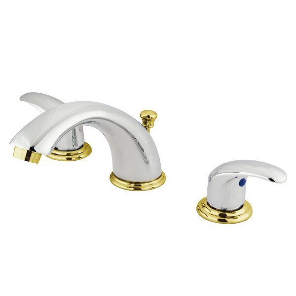 8" Widespread Bathroom Faucet, Chrome/Polished Brass, Kingston Brass, Mfr#: KB6964LL