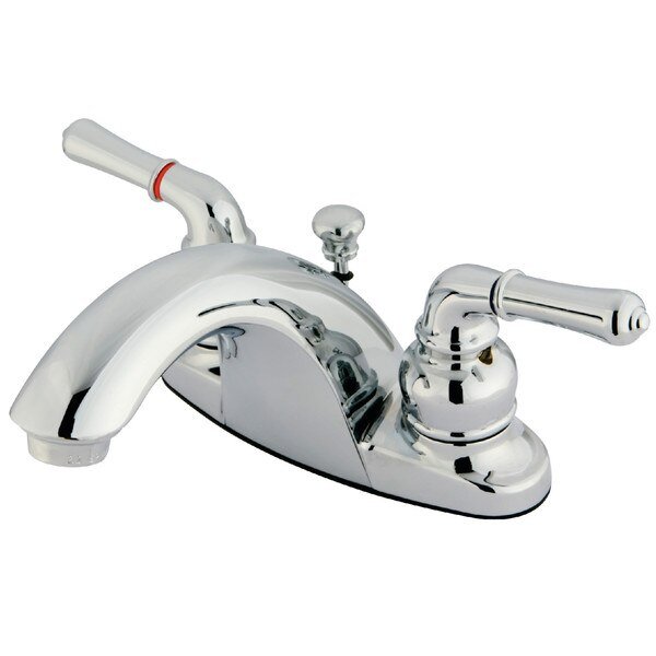 4" Centerset Bathroom Faucet, Chrome, Kingston Brass, Mfr#: KB7641NML