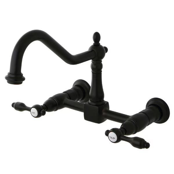 KS1245TAL 8-Inch Centerset Wall Mount Kitchen Faucet, Tudor, Mfr#: KS1245TAL