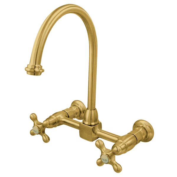 KS1292AX 8-Inch Centerset Wall Mount Kitchen Faucet, Restoration, Mfr#: KS1292AX