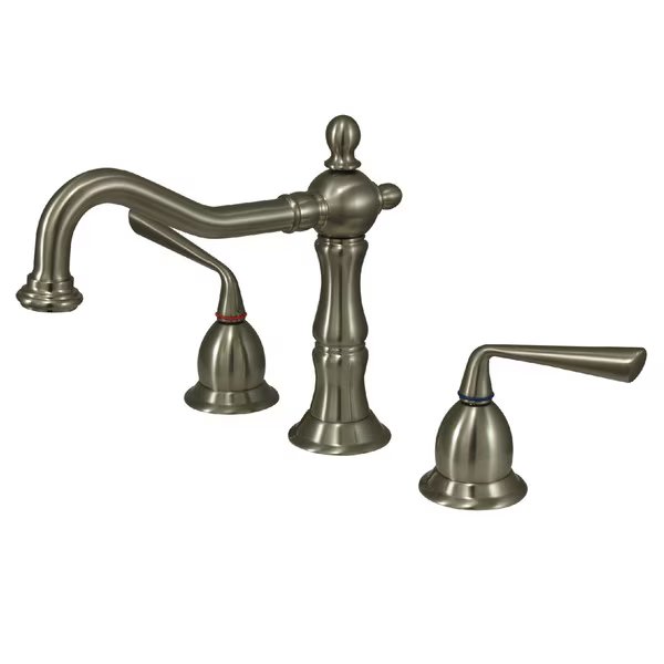 KS1978ZL 8-Inch Widespread Bathroom Faucet with Brass Pop-Up, Silver Sage, Mfr#: KS1978ZL
