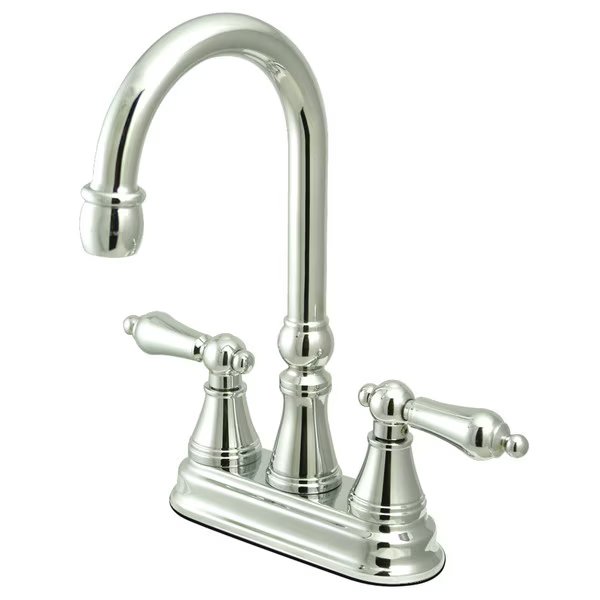 Governor Bar Faucet W/out Pop-Up, Chrome, Kingston Brass, Mfr#: KS2491AL