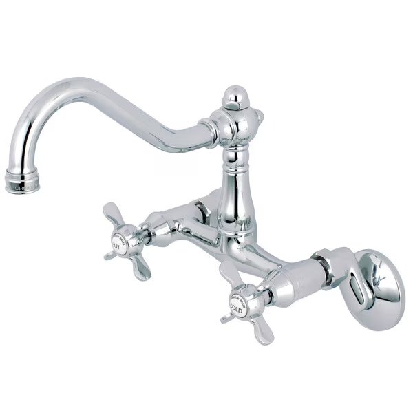 KS3221BEX 6-Inch Adjustable Center Wall Mount Kitchen Faucet, Essex, Mfr#: KS3221BEX