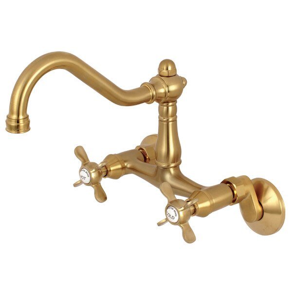 KS3227BEX 6-Inch Adjustable Center Wall Mount Kitchen Faucet, Essex, Mfr#: KS3227BEX