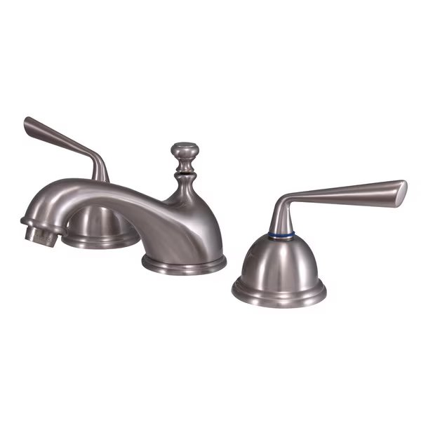 KS3968ZL 8-Inch Widespread Bathroom Faucet with Brass Pop-Up, Silver Sage, Mfr#: KS3968ZL