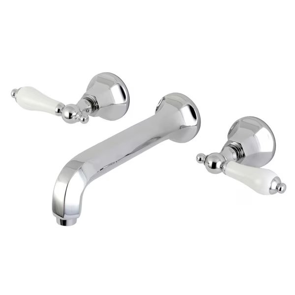 KS4121PL 2-Handle Wall Mount Bathroom Faucet, Metropolitan, Mfr#: KS4121PL
