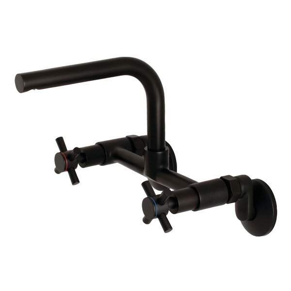 KS412MB 8-Inch Adjustable Center Wall Mount Kitchen Faucet, Concord, Mfr#: KS412MB