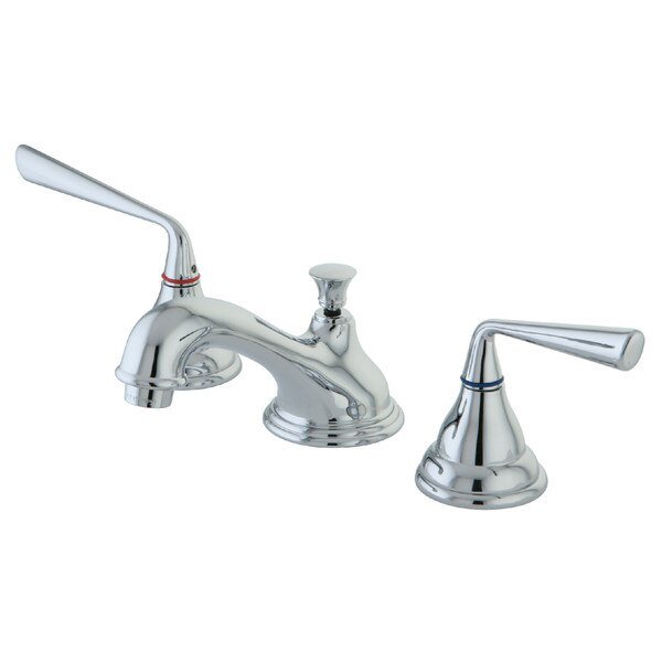 KS5561ZL 8-Inch Widespread Bathroom Faucet with Brass Pop-Up, Silver Sage, Mfr#: KS5561ZL