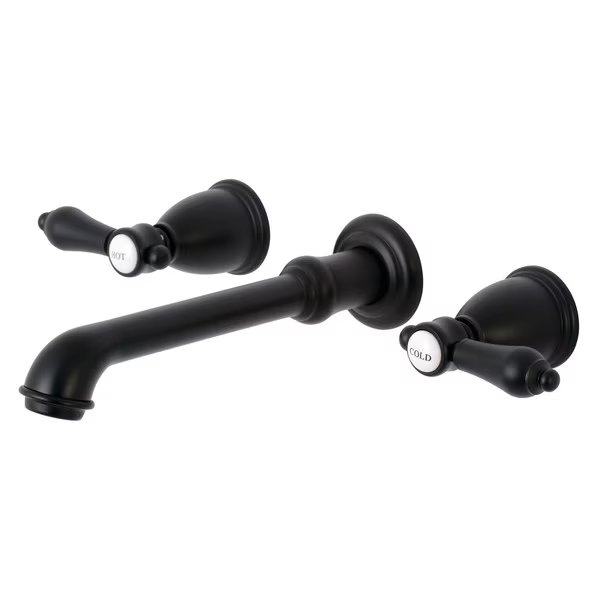 KS7120BAL Two-Handle Wall Mount Bathroom Faucet, Heirloom, Mfr#: KS7120BAL