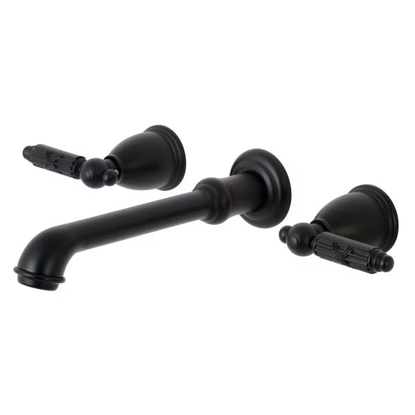 KS7120GL Two-Handle Wall Mount Bathroom Faucet, Georgian, Mfr#: KS7120GL