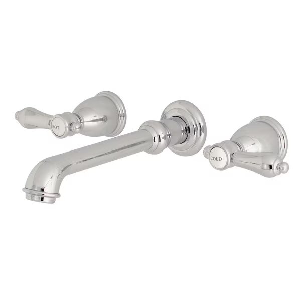 KS7121BAL Two-Handle Wall Mount Bathroom Faucet, Heirloom, Mfr#: KS7121BAL