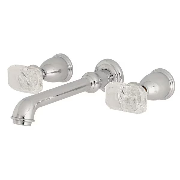 KS7121KRL Two-Handle Wall Mount Bathroom Faucet, Krystal Onyx, Mfr#: KS7121KRL