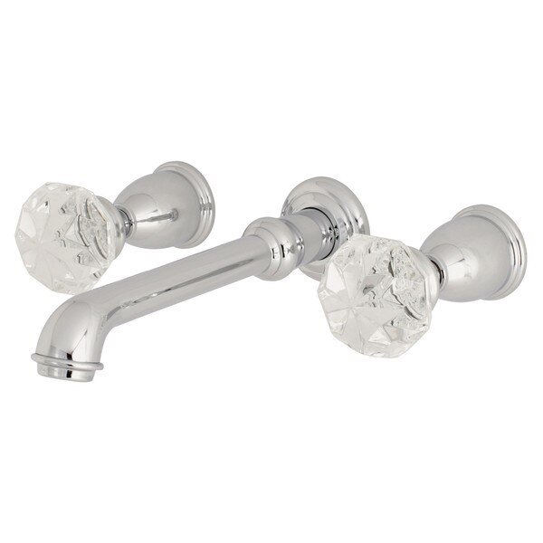 KS7121KWL Two-Handle Wall Mount Bathroom Faucet, Krystal Onyx, Mfr#: KS7121KWL