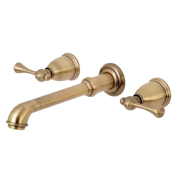 KS7123BL Two-Handle Wall Mount Bathroom Faucet, English Country, Mfr#: KS7123BL