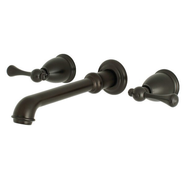 KS7125BL Two-Handle Wall Mount Bathroom Faucet, English Country, Mfr#: KS7125BL