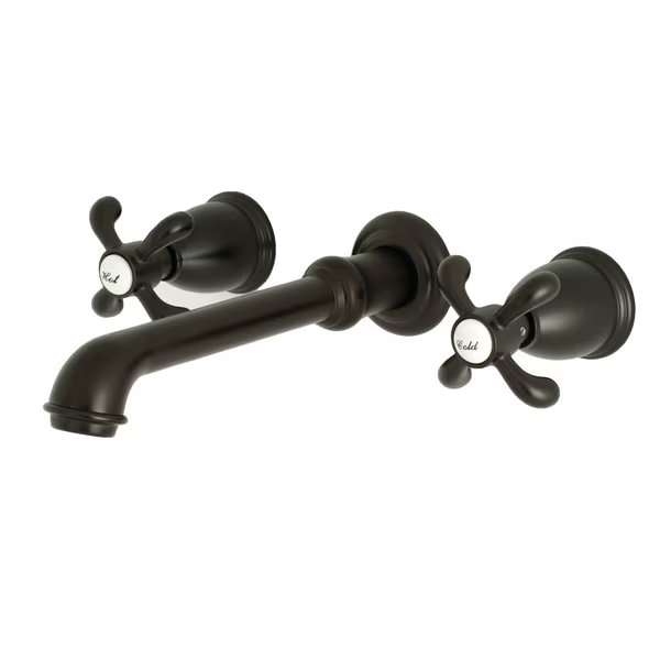 KS7125TX Two-Handle Wall Mount Bathroom Faucet, French Country, Mfr#: KS7125TX