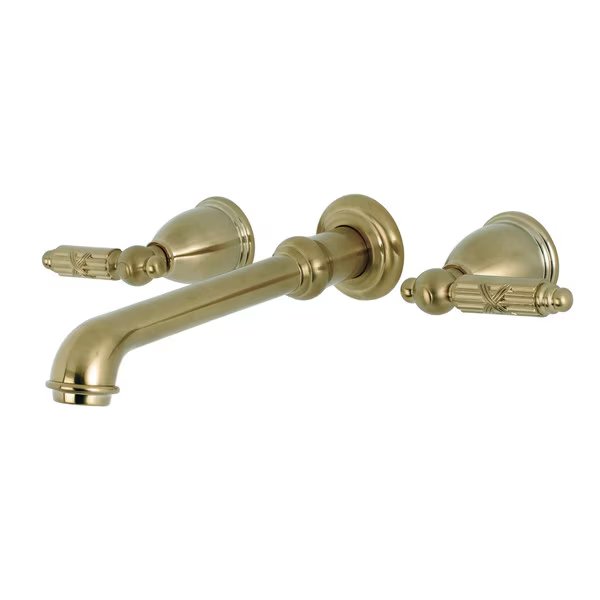 KS7127GL Two-Handle Wall Mount Bathroom Faucet, Georgian, Mfr#: KS7127GL