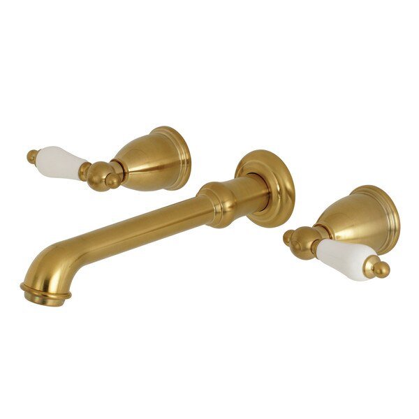 KS7127PL Two-Handle Wall Mount Bathroom Faucet, English Country, Mfr#: KS7127PL