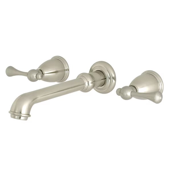 KS7128BL Two-Handle Wall Mount Bathroom Faucet, French Country, Mfr#: KS7128BL