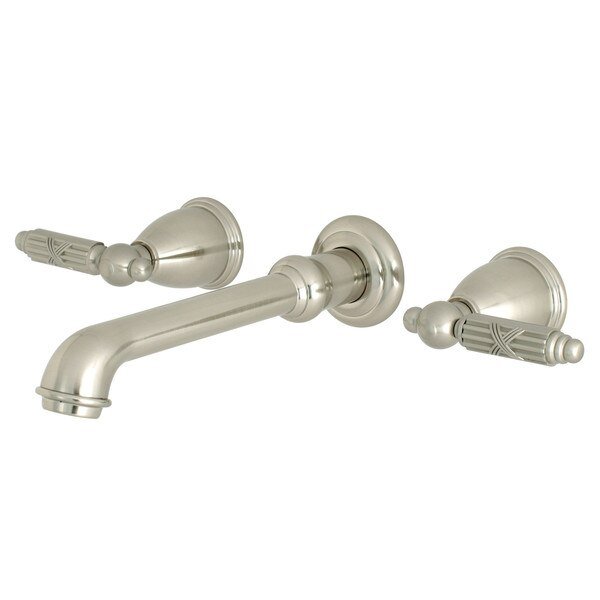 KS7128GL Two-Handle Wall Mount Bathroom Faucet, Georgian, Mfr#: KS7128GL