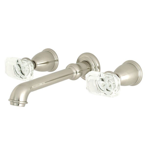 KS7128KRL Two-Handle Wall Mount Bathroom Faucet, Krystal Onyx, Mfr#: KS7128KRL