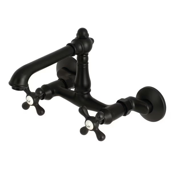 KS7220AX 6-Inch Adjustable Center Wall Mount Kitchen Faucet, English Country, Mfr#: KS7220AX