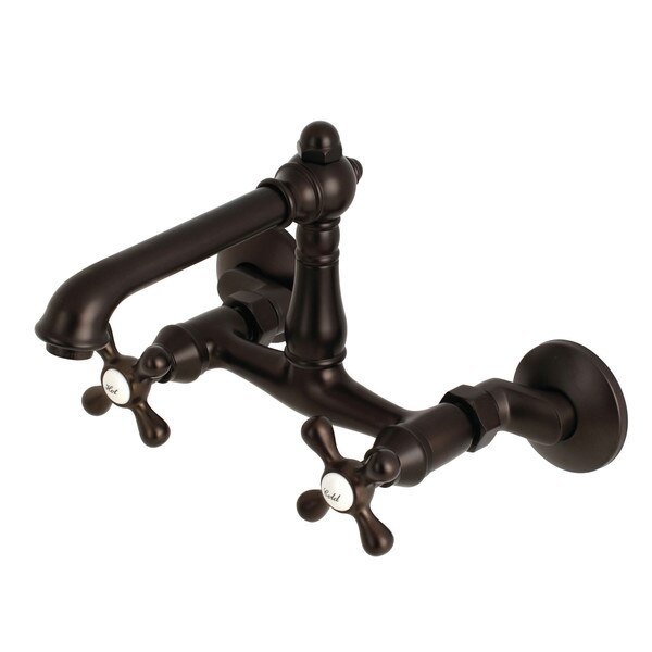 KS7225AX 6-Inch Adjustable Center Wall Mount Kitchen Faucet, English Country, Mfr#: KS7225AX