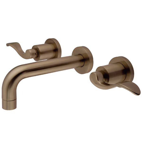 KS8128DFL 2-Handle Wall Mount Bathroom Faucet, Nuwave, Mfr#: KS8128DFL