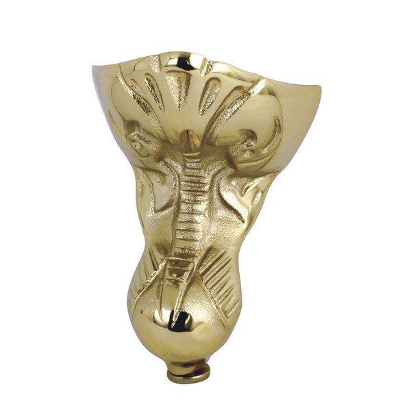 NHVCTZT2 4 Pieces (Set) Tudor Tub Feet, Polished Brass, Aqua Eden, Mfr#: NHVCTZT2