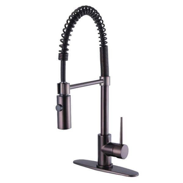 LS8775NYL New York Single-Handle Pre-Rinse Kitchen Faucet, Bronze, Gourmetier, Mfr#: LS8775NYL
