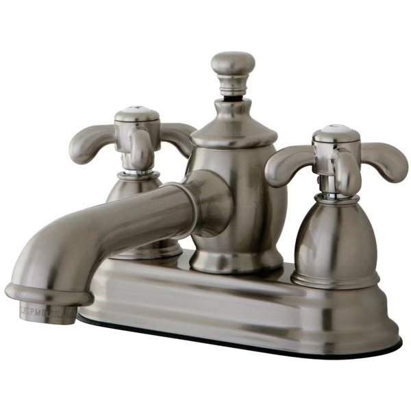 KS7008TX 4" Centerset Bathroom Faucet, Brushed Nickel, Kingston Brass, Mfr#: KS7008TX