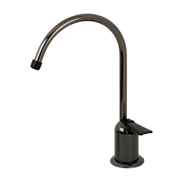Water Onyx Single-Handle Cold Water Filtration Faucet, Bright Black SS, Kingston Brass, Mfr#: NK6190
