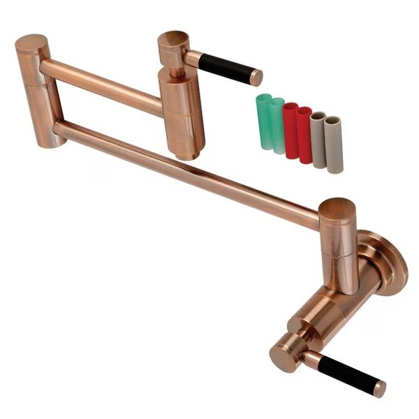 KS810DKLAC Concord Wall Mount Pot Filler Kitchen Faucet, Antique Copper, Kingston Brass, Mfr#: KS810DKLAC
