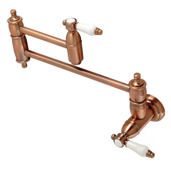 KS310BPLAC Bel Air Wall Mount Pot Filler Kitchen Faucet, Antique Copper, Kingston Brass, Mfr#: KS310BPLAC