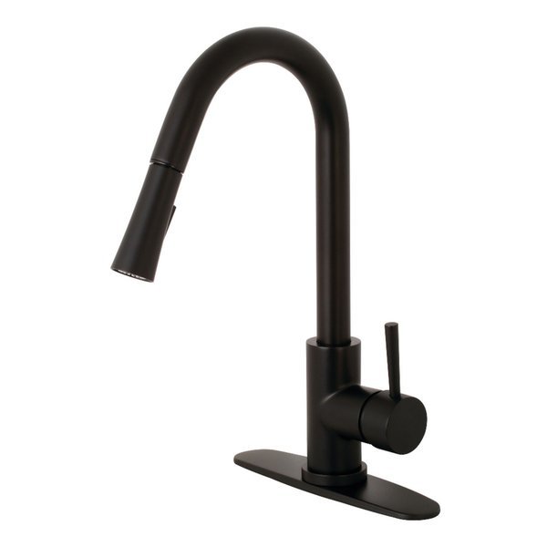 LS8620DL Concord Single-Handle Pull-Down Kitchen Faucet, Matte Black, Gourmetier, Mfr#: LS8620DL