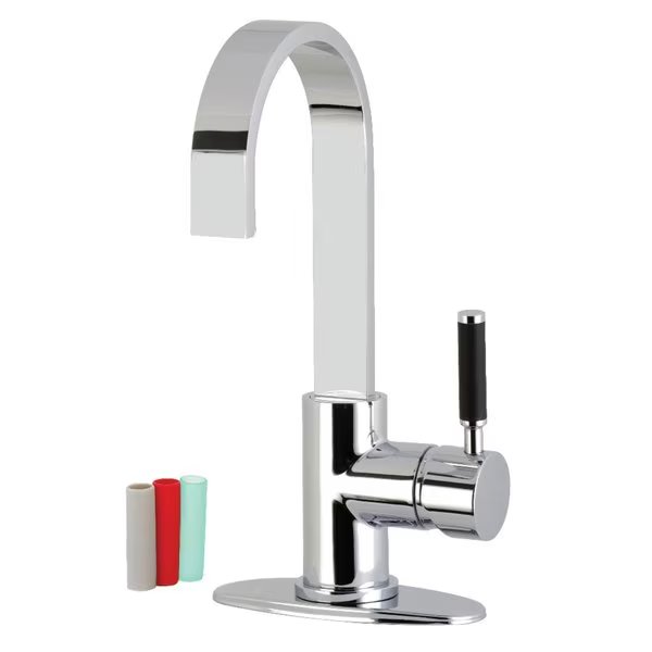 Kaiser One-Handle 1-Hole Deck Mounted Bar Faucet, Chrome, Kingston Brass, Mfr#: LS8611DKL