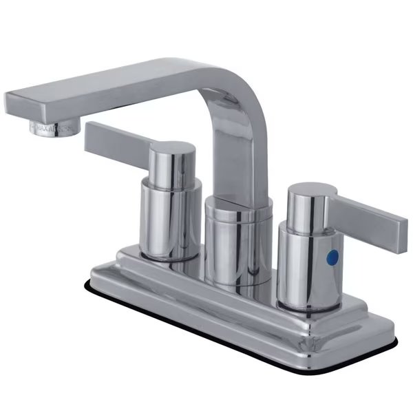 KB8461NDL NuvoFusion 4" Centerset Bathroom Faucet, Polished Chrome, Kingston Brass, Mfr#: KB8461NDL