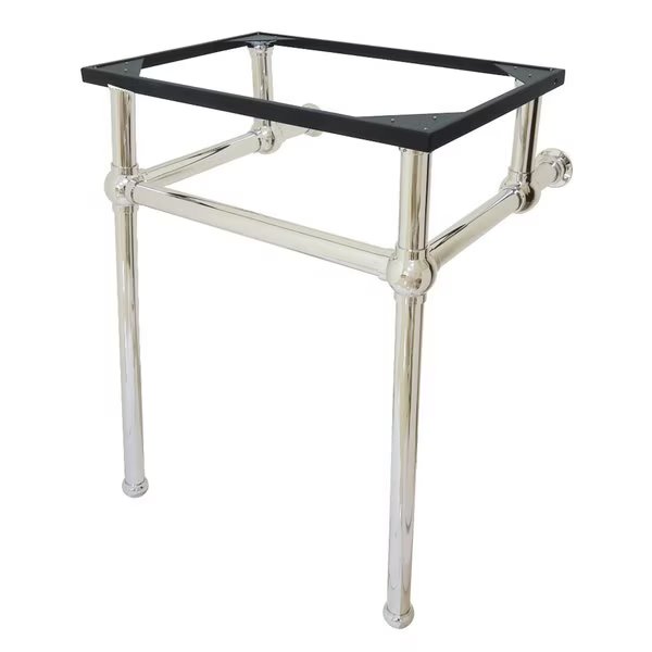 Templeton 24" x 20-3/8" x 33-3/16" Brass Console Sink Legs, Nickel, Fauceture, Mfr#: VBH282033PN