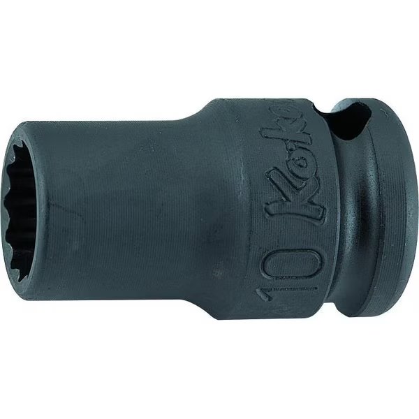 Socket 17mm 12 Point 32mm Thin walled 3/8 Sq. Drive, Ko-Ken, Mfr#: 13406M-17