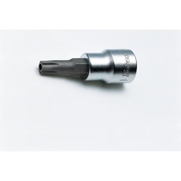 Bit Socket TORX T27H Tamper Resistant 50mm 3/8 Sq. Drive, Ko-Ken, Mfr#: 3025.50-T27H