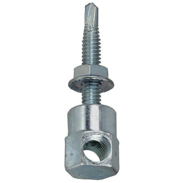 Rod Hanger, Steel, 1/4 in-20 x 1-1/2 in Size, 1-1/2" L, Carbon Steel Zinc Plated, 100 PK, L.H. Dottie, Mfr#: SSM38SR